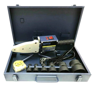 SALDATORE POLIFUSORE 1600W PER SALDATURA TUBI PLASTICA PVC PVDF 6 MATRICI