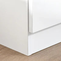 Armadio Multiuso a 4 Ante con Mensole Regolabili in MDF, 59x31x155cm, Bianco