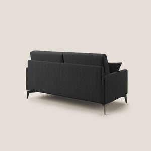 Divano 2 Posti 160x94x90 cm in Tessuto Antracite