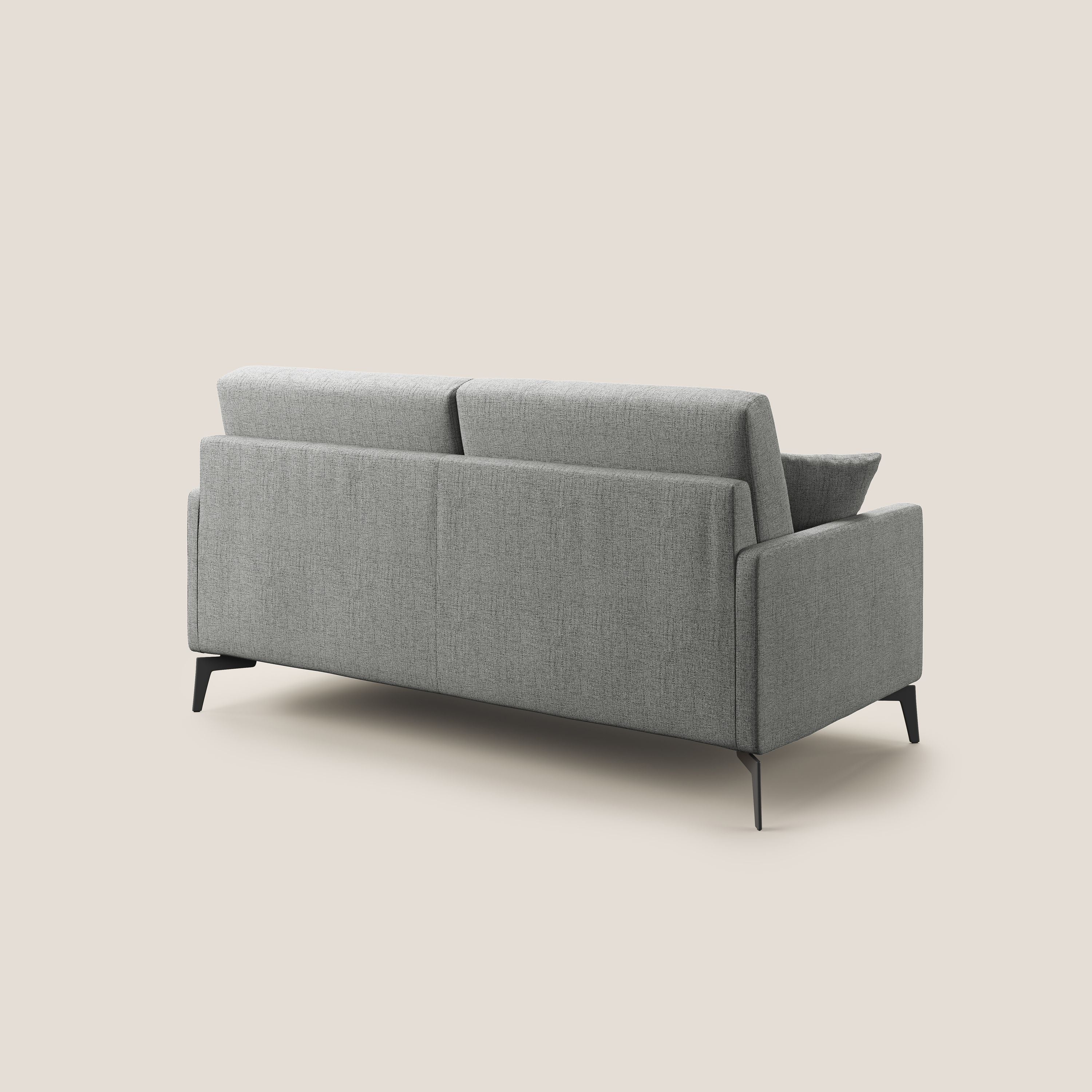 Divano 2 Posti 140x94x90 cm in Tessuto Grigio Chiaro