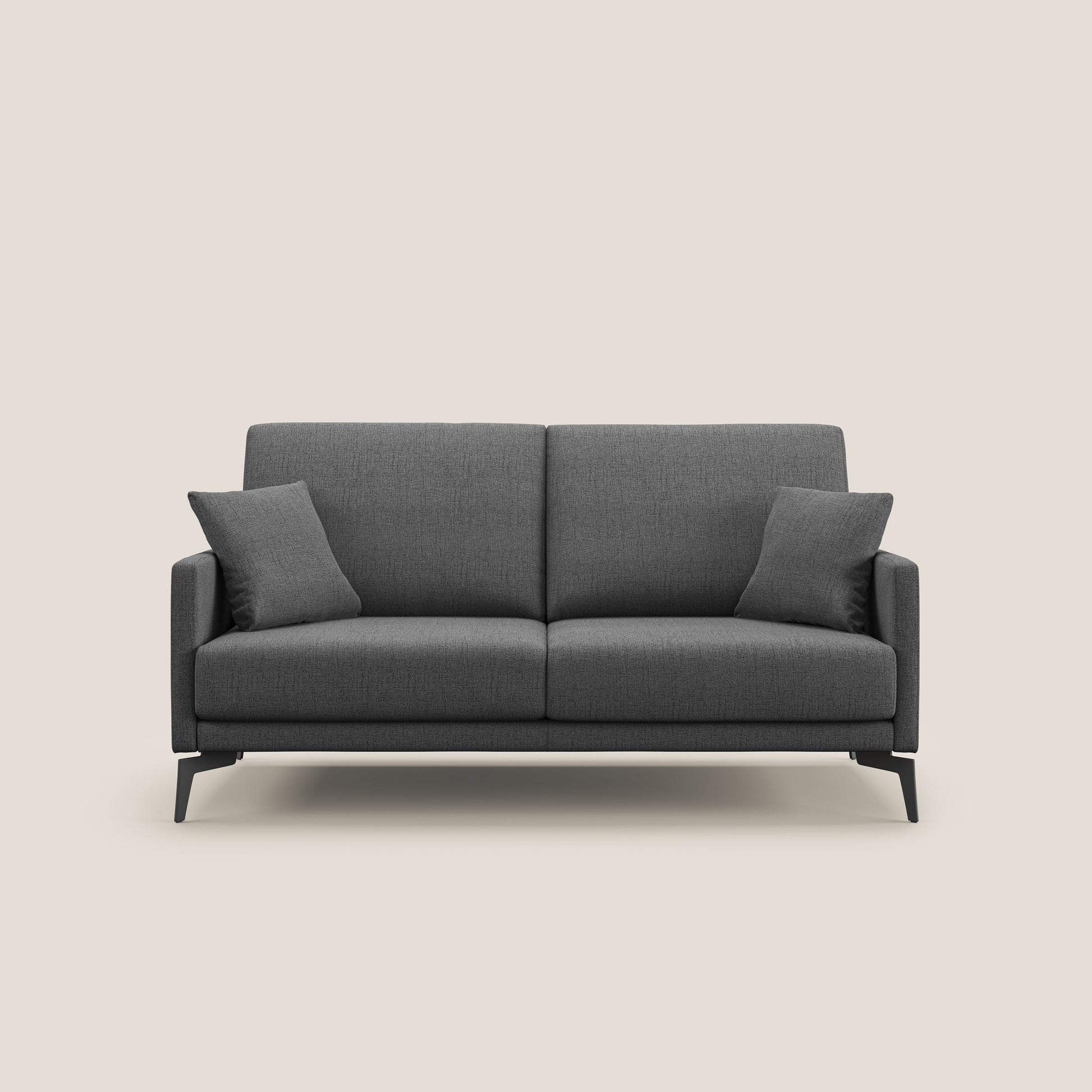 Divano 3 Posti 180x94x90 cm in Tessuto Grigio