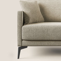 Divano 2 Posti 140x94x90 cm in Tessuto Beige