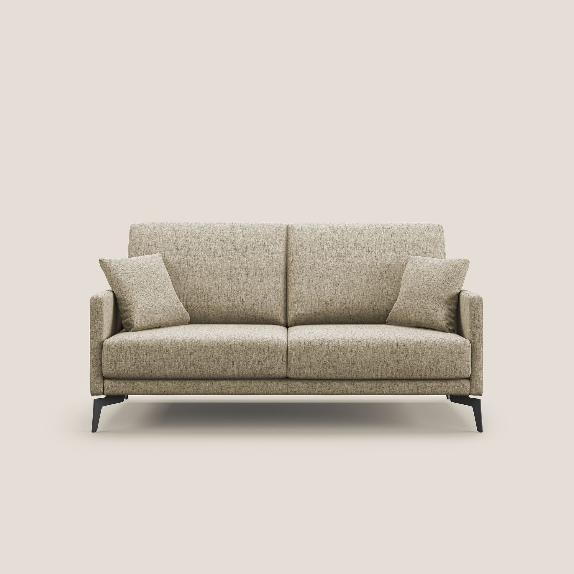 Divano 2 Posti 140x94x90 cm in Tessuto Beige