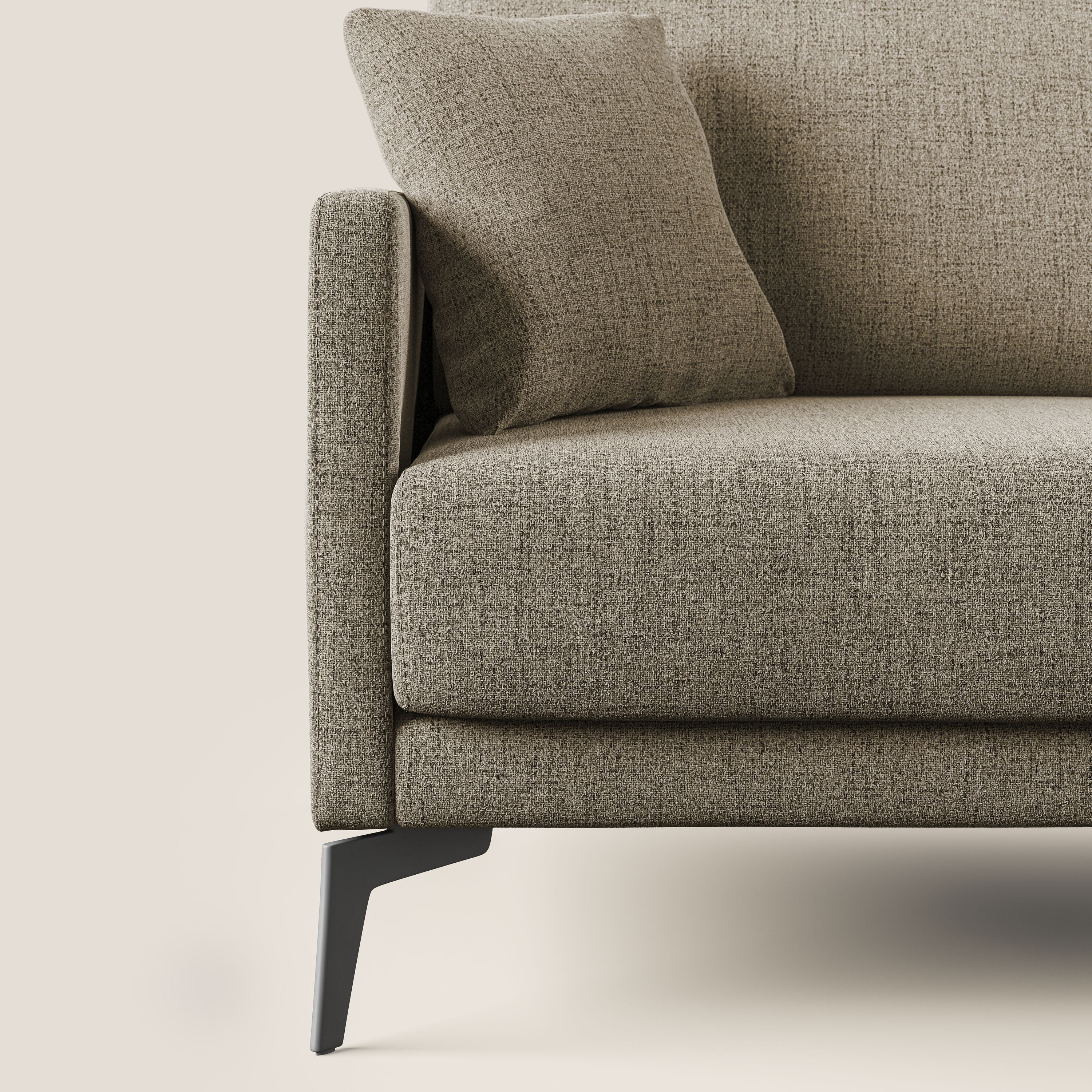 Divano 2 Posti 160x94x90 cm in Tessuto Marrone