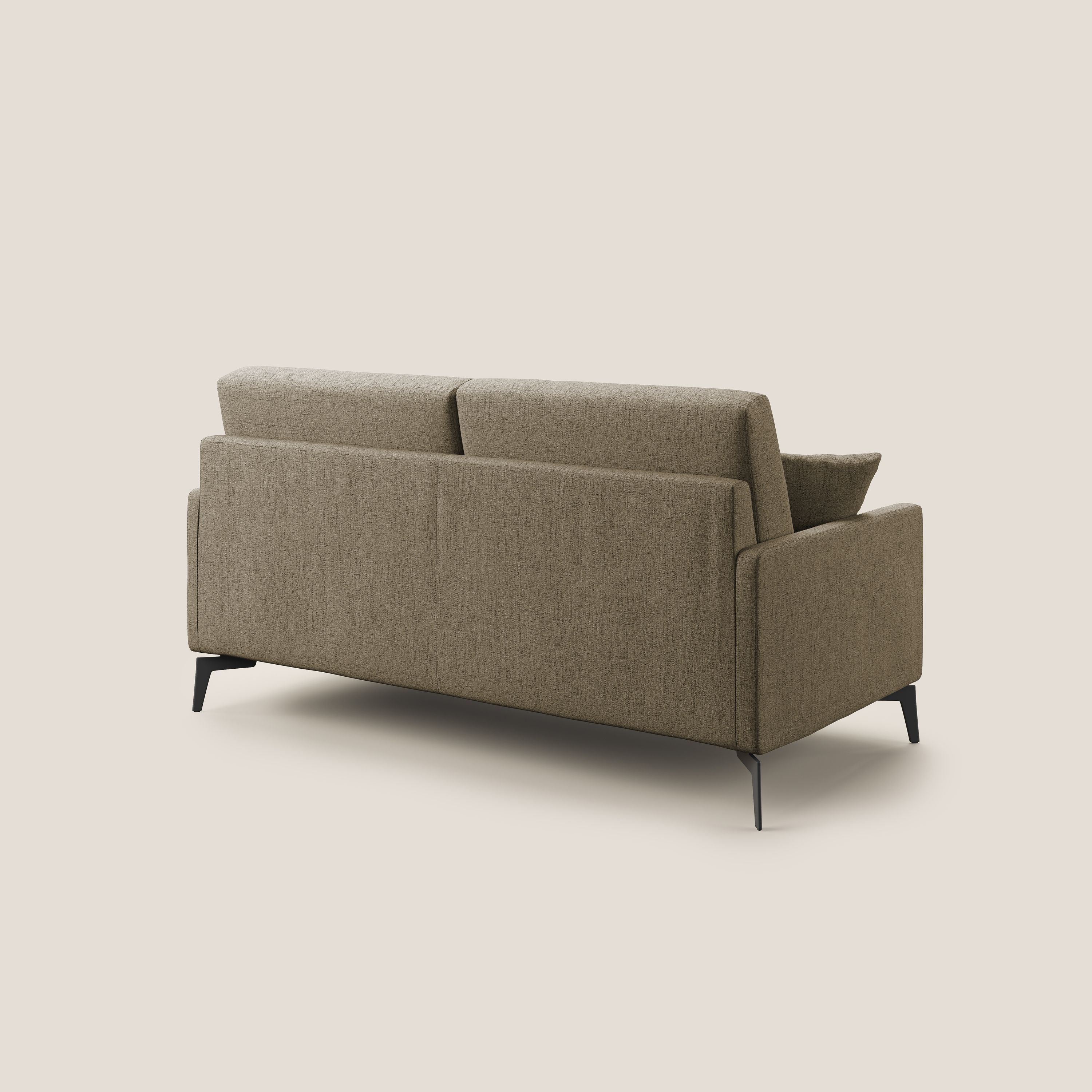 Divano 3 Posti 180x94x90 cm in Tessuto Marrone