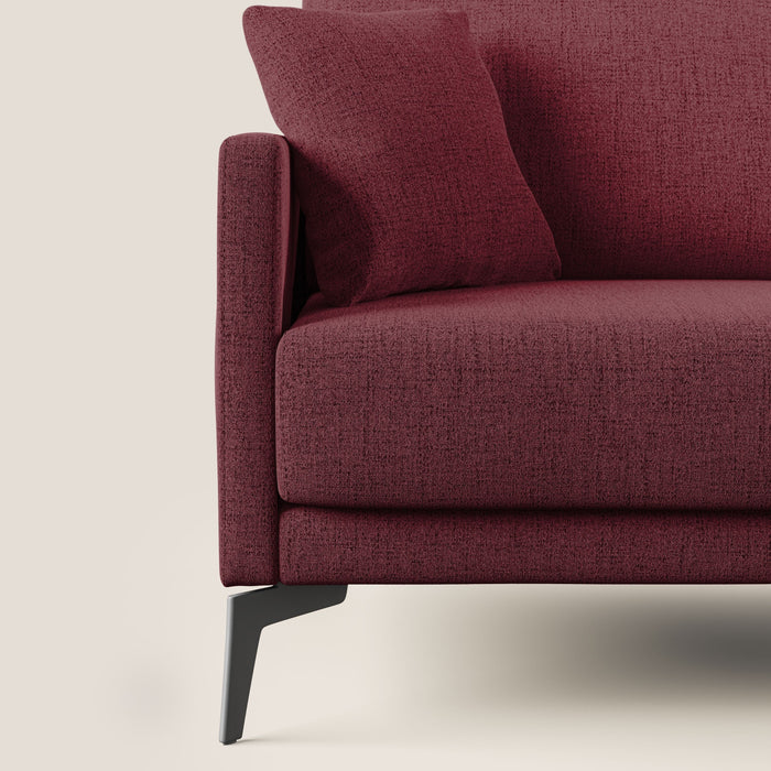 Divano 2 Posti 140x94x90 cm in Tessuto Rosso