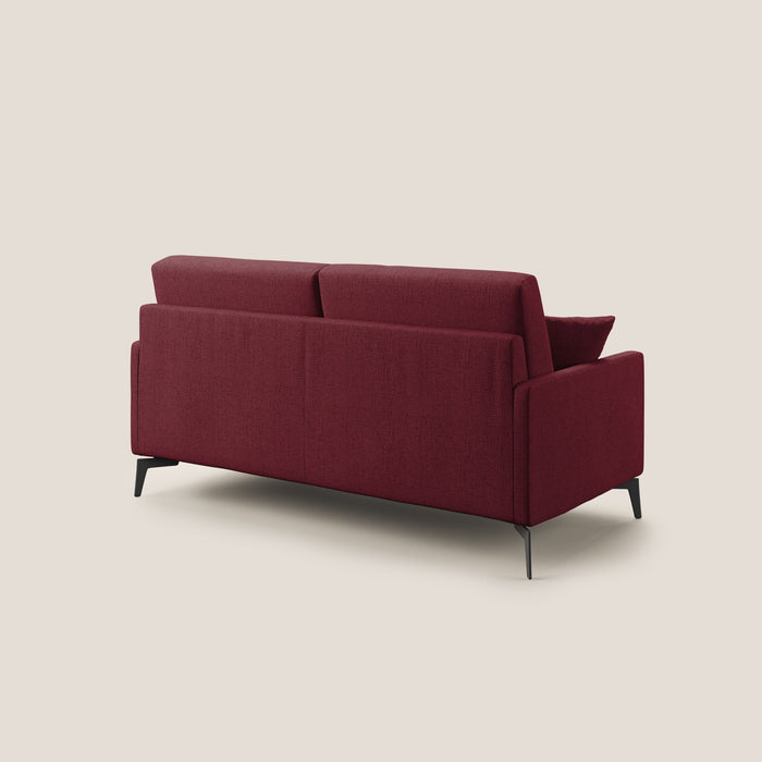 Divano 2 Posti 140x94x90 cm in Tessuto Rosso