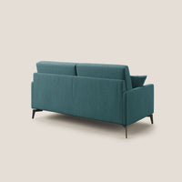 Divano 2 Posti 140x94x90 cm in Tessuto Azzurro