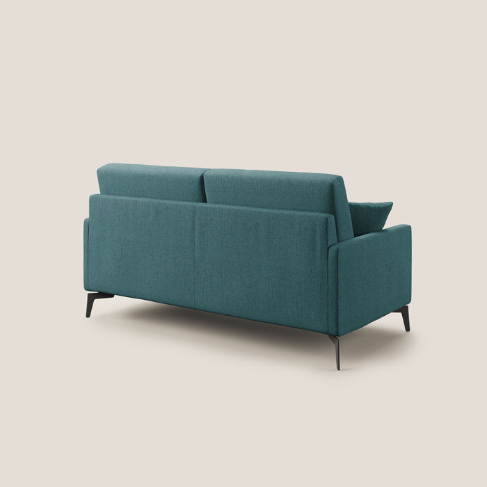 Divano 2 Posti 140x94x90 cm in Tessuto Azzurro