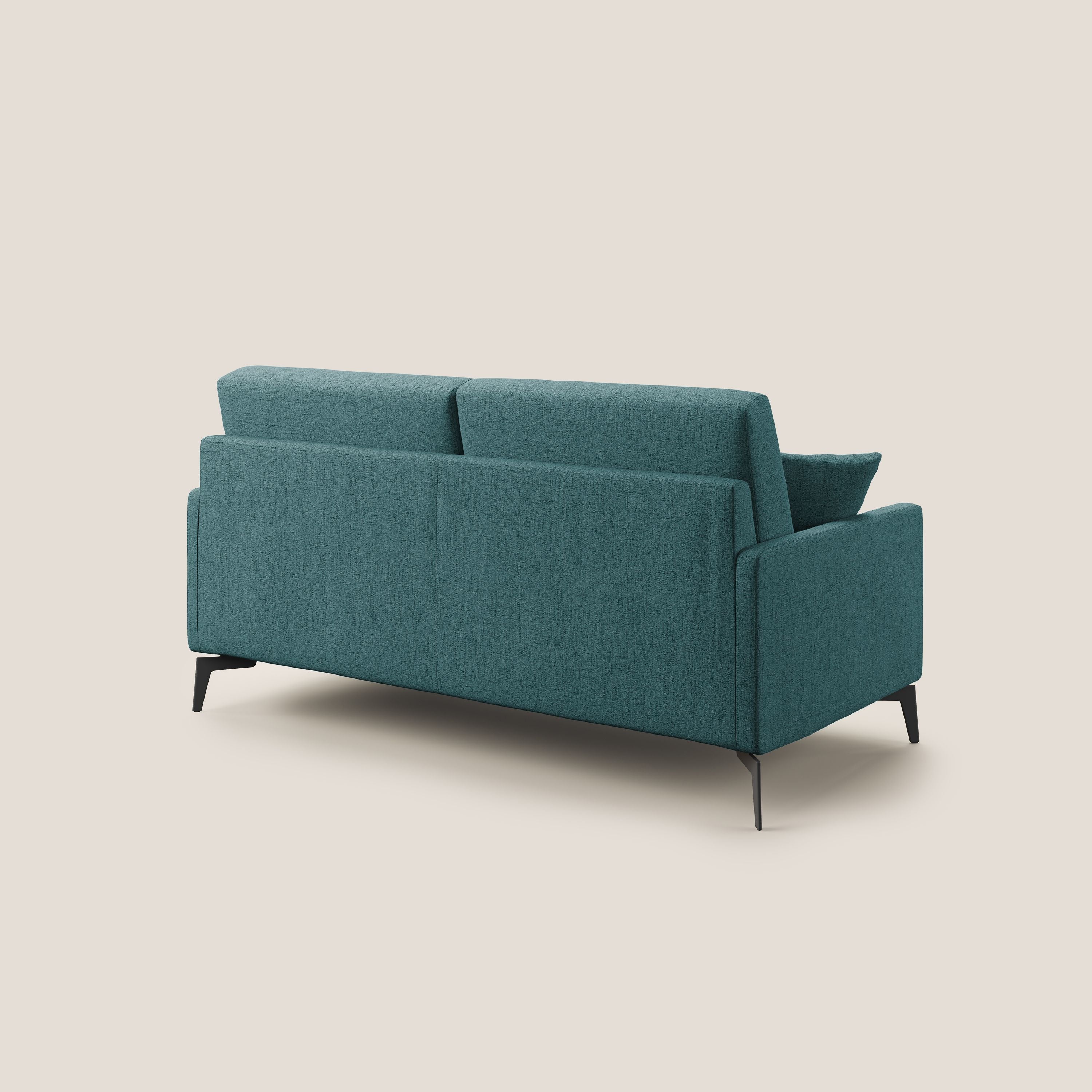 Divano 3 Posti 180x94x90 cm in Tessuto Azzurro