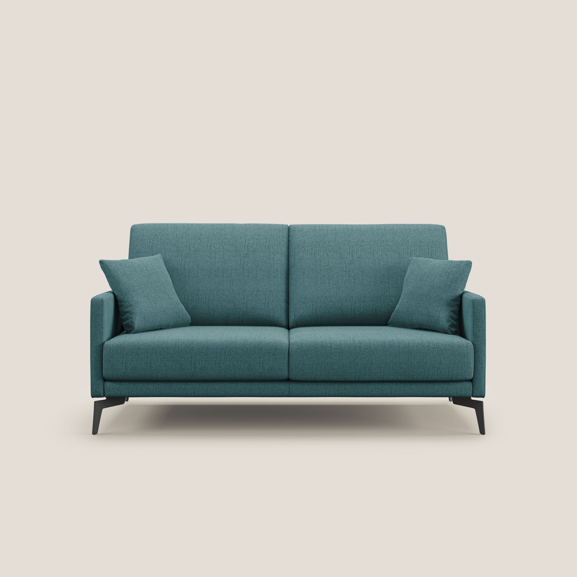 Divano 3 Posti 180x94x90 cm in Tessuto Azzurro