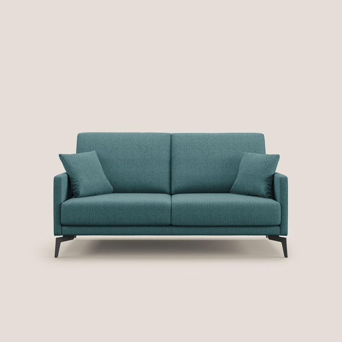 Divano 3 Posti 180x94x90 cm in Tessuto Azzurro