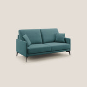 Divano 2 Posti 140x94x90 cm in Tessuto Azzurro
