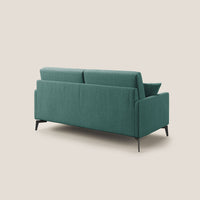 Divano 3 Posti 180x94x90 cm in Tessuto Verde Acqua