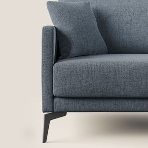 Divano 2 Posti 140x94x90 cm in Tessuto Blu