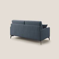 Divano 2 Posti 140x94x90 cm in Tessuto Blu