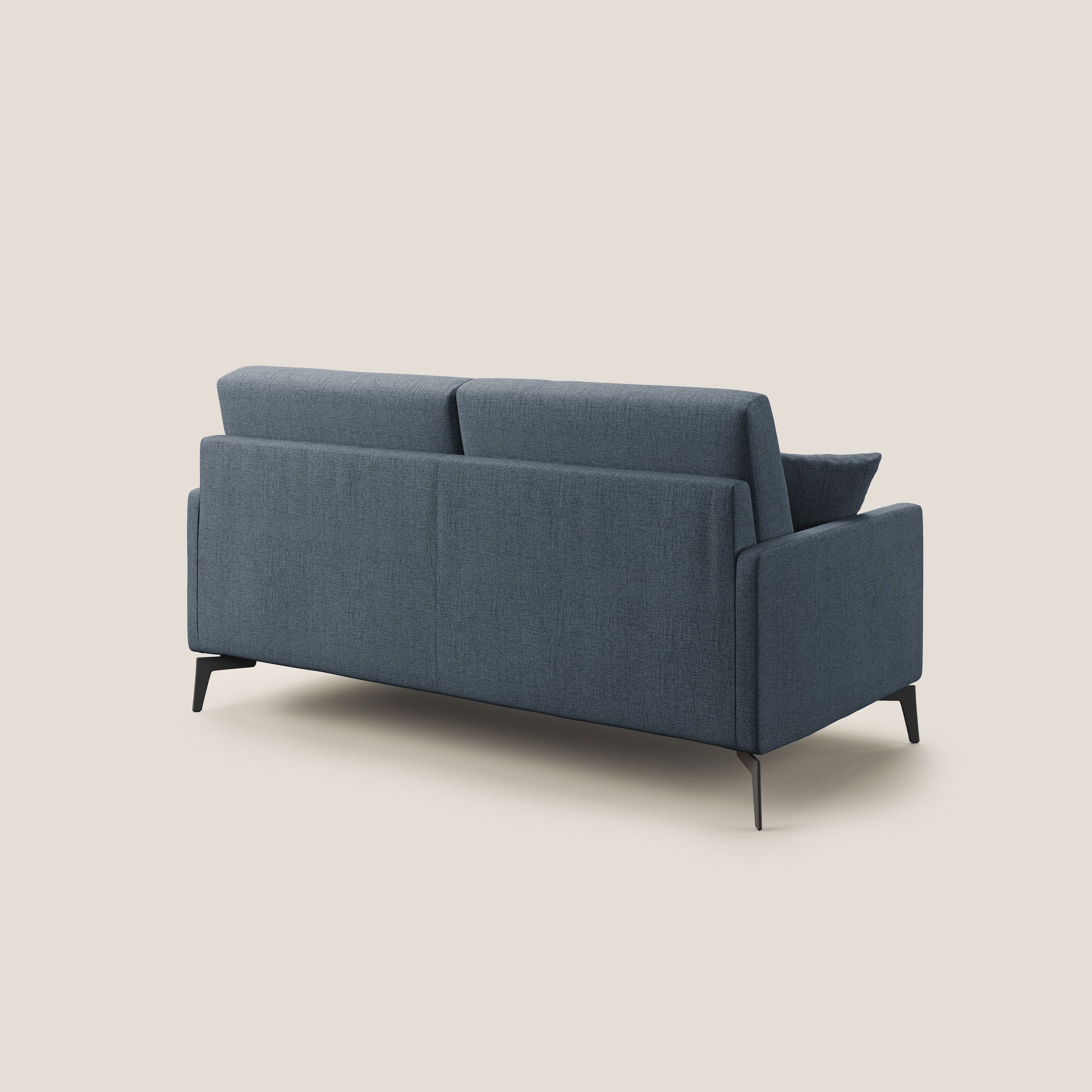 Divano 3 Posti 180x94x90 cm in Tessuto Blu