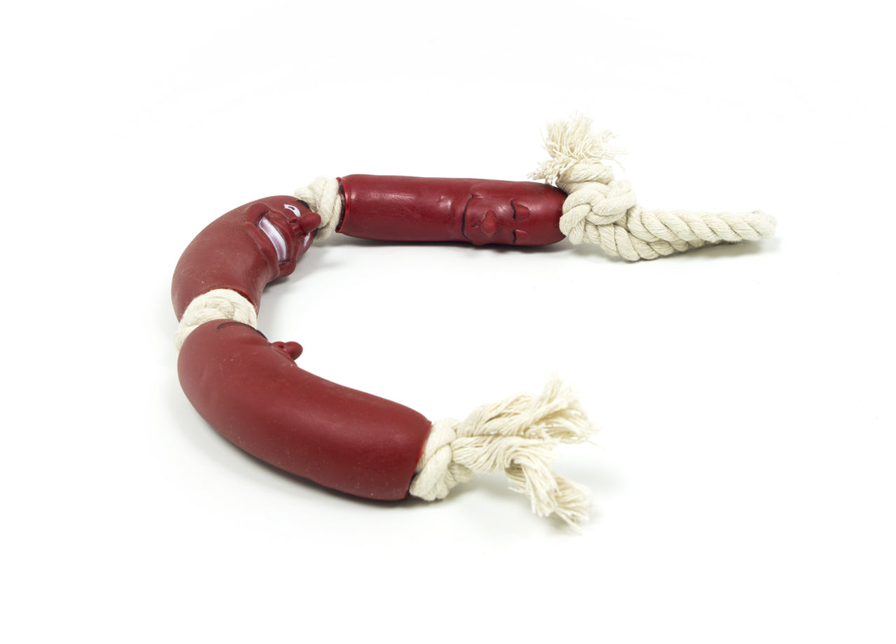 Fune 3 Simpatiche Salsicce Mod Sausage Giocattolo Resistente Per Cani-Gatti