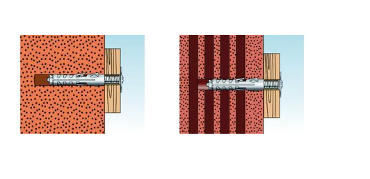 SB 9/4 IN BARATTOLO DA 120PZ FISCHER - TASSELLO IN NYLON CON VITE T.S.C. TAGLIO COMBINATO