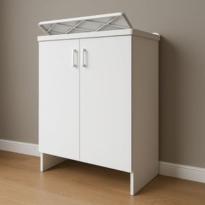 Lavatoio nobilitato vasca resina asse lavaggio 45x50x85 cm doppia anta 7002ak *** tinta bianco, confezione 1