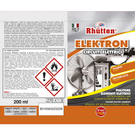 SBLOCCANTE ML 200 X CONTATTI Elektron Facilè Spray