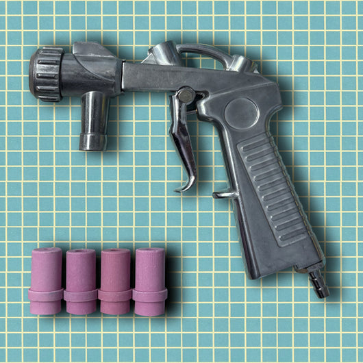 Set Pistola per Sabbiatrice con 4 Ugelli in ceramica, Pistola di Sabbiatura Professionale