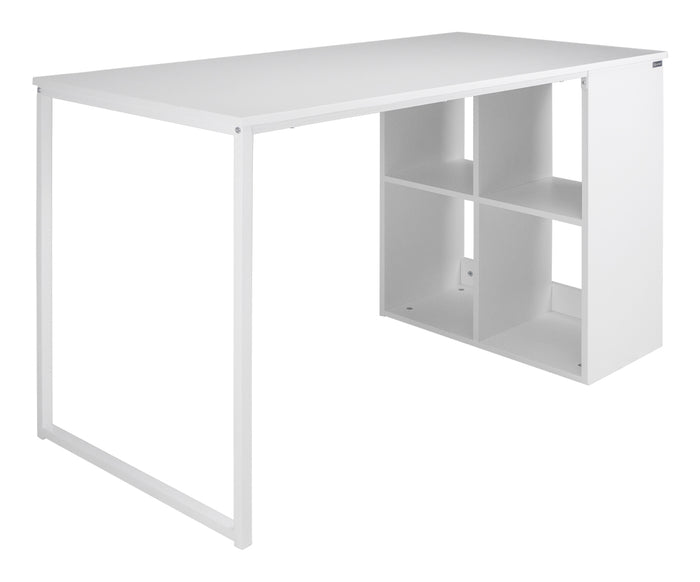 Scrivania per ufficio, scrivania con libreria colore bianco - Clio SC08CL