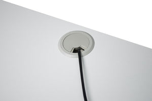 Scrivania per ufficio, scrivania con cassetti colore bianco mod. Diana SC08DI