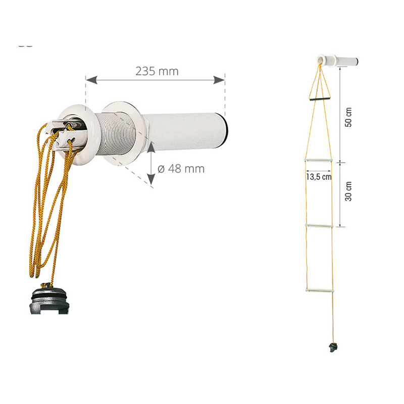 SCALETTA DI SICUREZZA DA INCASSO