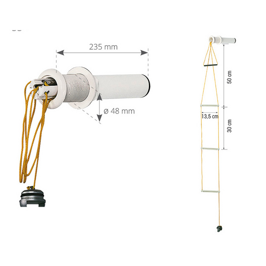 SCALETTA DI SICUREZZA DA INCASSO