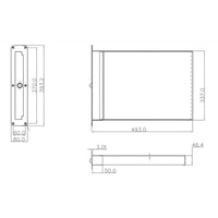 SCALETTA  INOX AD INCASSO 3 GRADINI