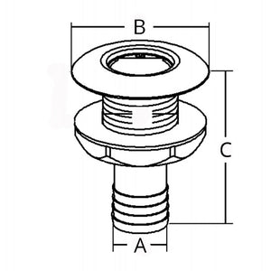 SCARICO A MARE BORDO BASSO 1/2