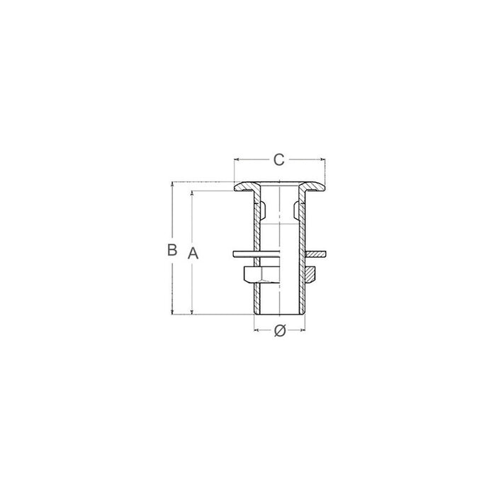 SCARICO A MARE CROMATO DA 3/4