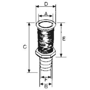 SCARICO BIANCO C/PORTAG. � MM.25
