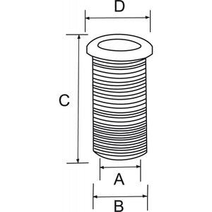 SCARICO BIANCO � MM.25X62