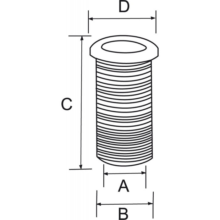 SCARICO BIANCO � MM.25X62
