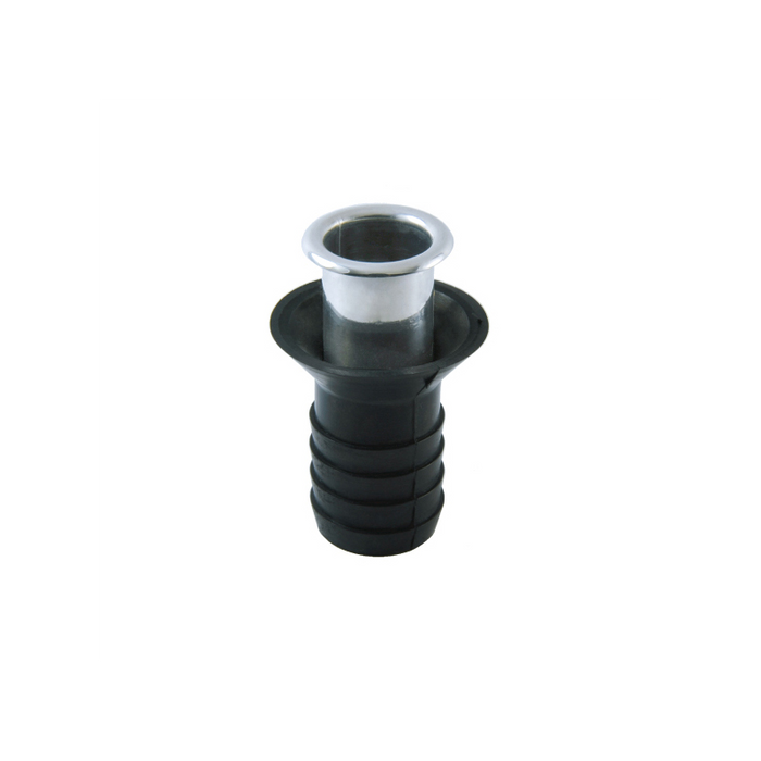 SCARICO IN GOMMA/ACCIAIO � MM.10