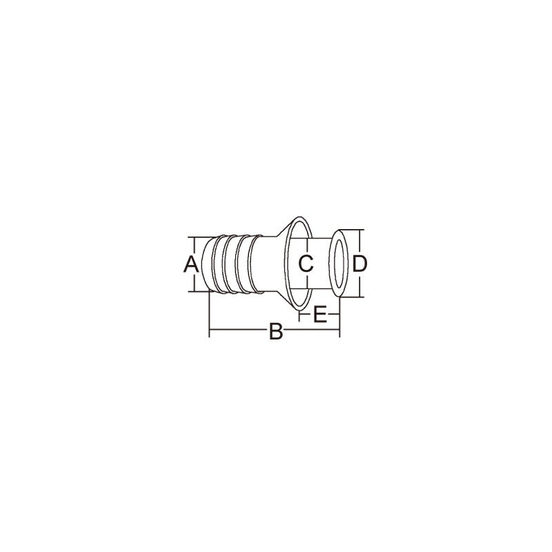 SCARICO IN GOMMA/ACCIAIO � MM.10