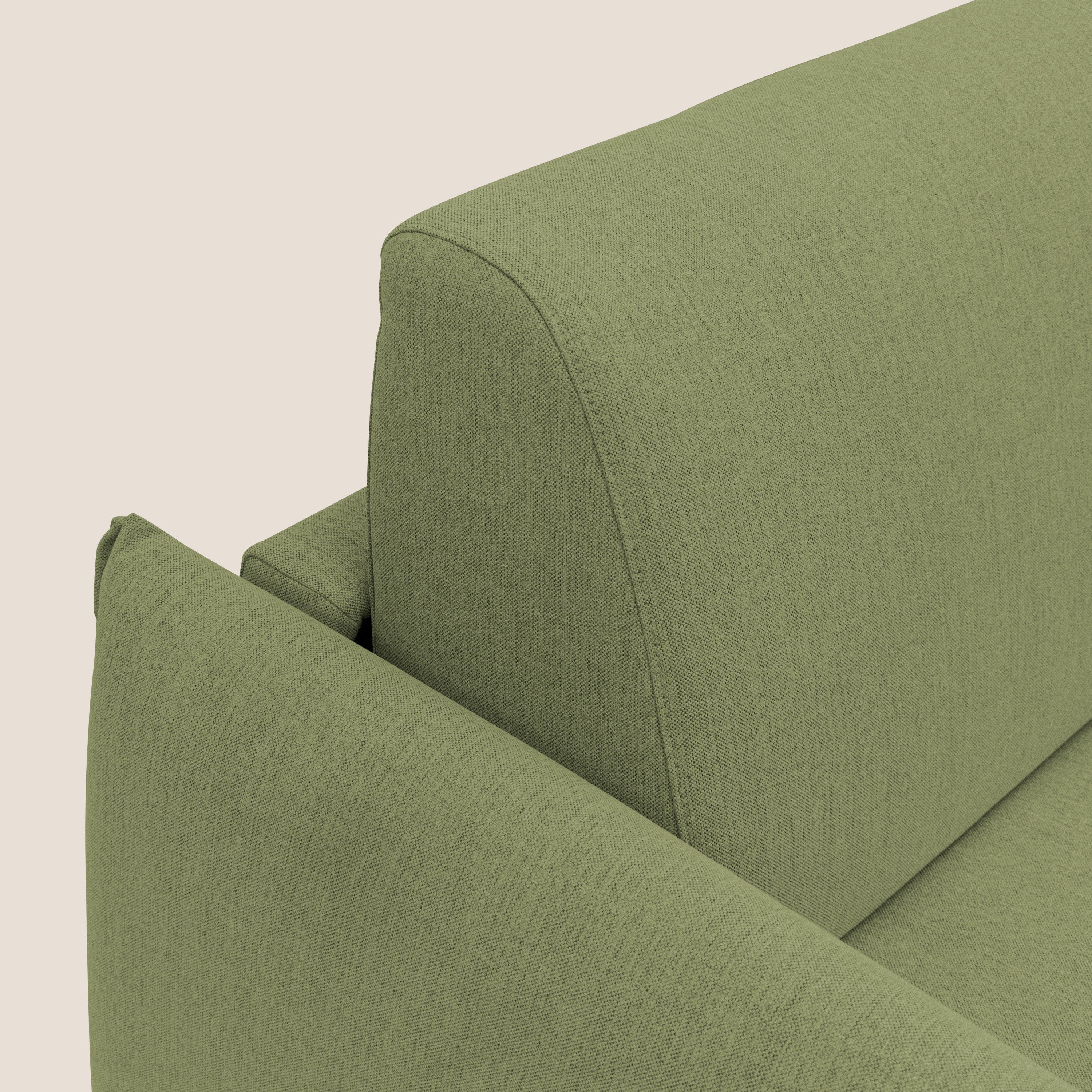 Divano Letto 3 Posti 215x95x96 cm in Tessuto Verde