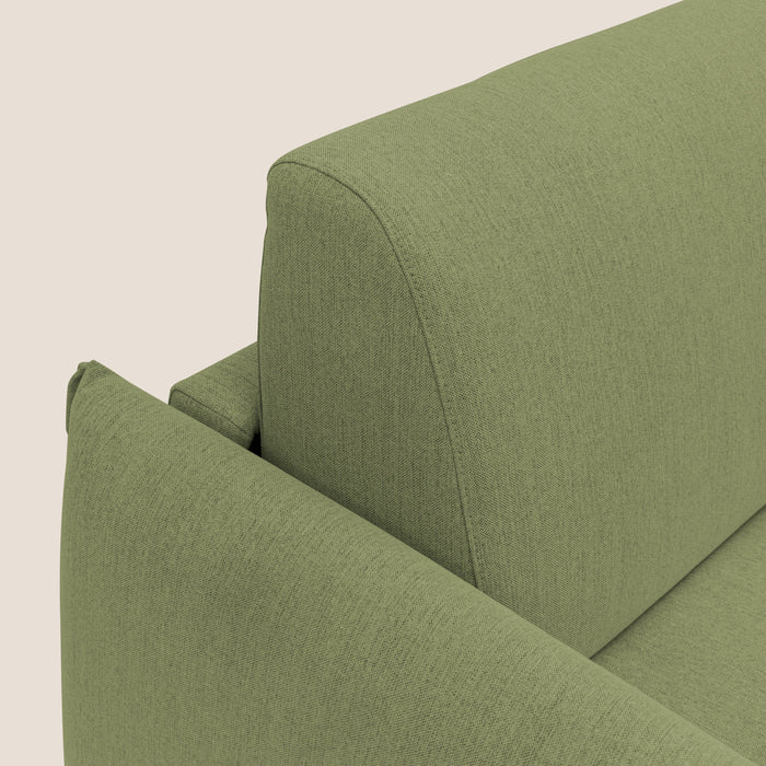 Divano Letto 3 Posti 215x95x96 cm in Tessuto Verde