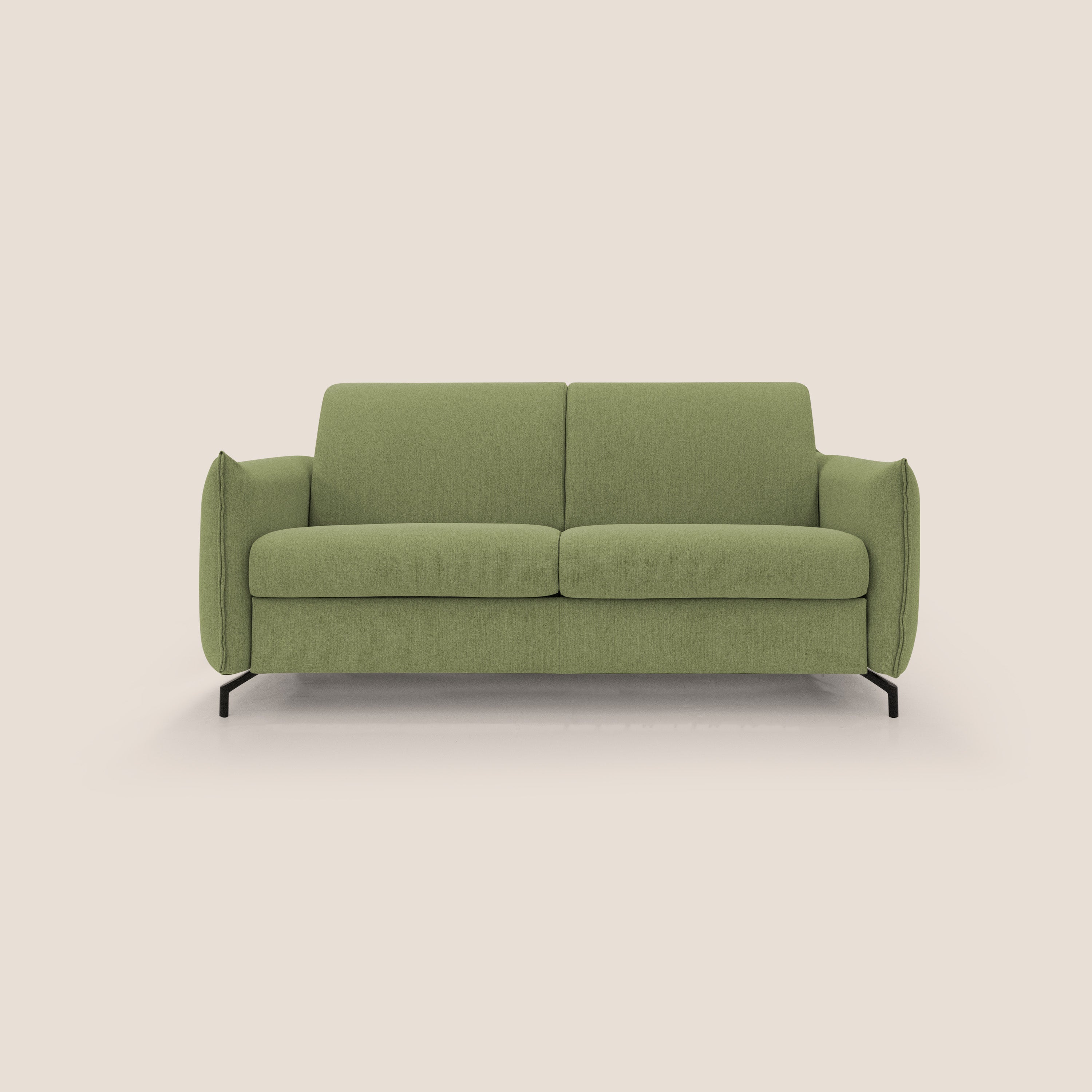Divano Letto 2 Posti 175x95x96 cm in Tessuto Verde