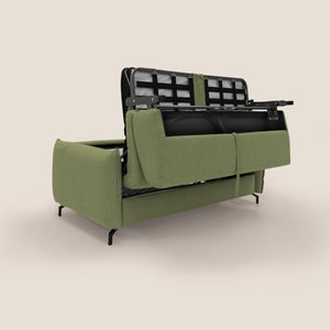 Divano Letto 3 Posti 195x95x96 cm in Tessuto Verde