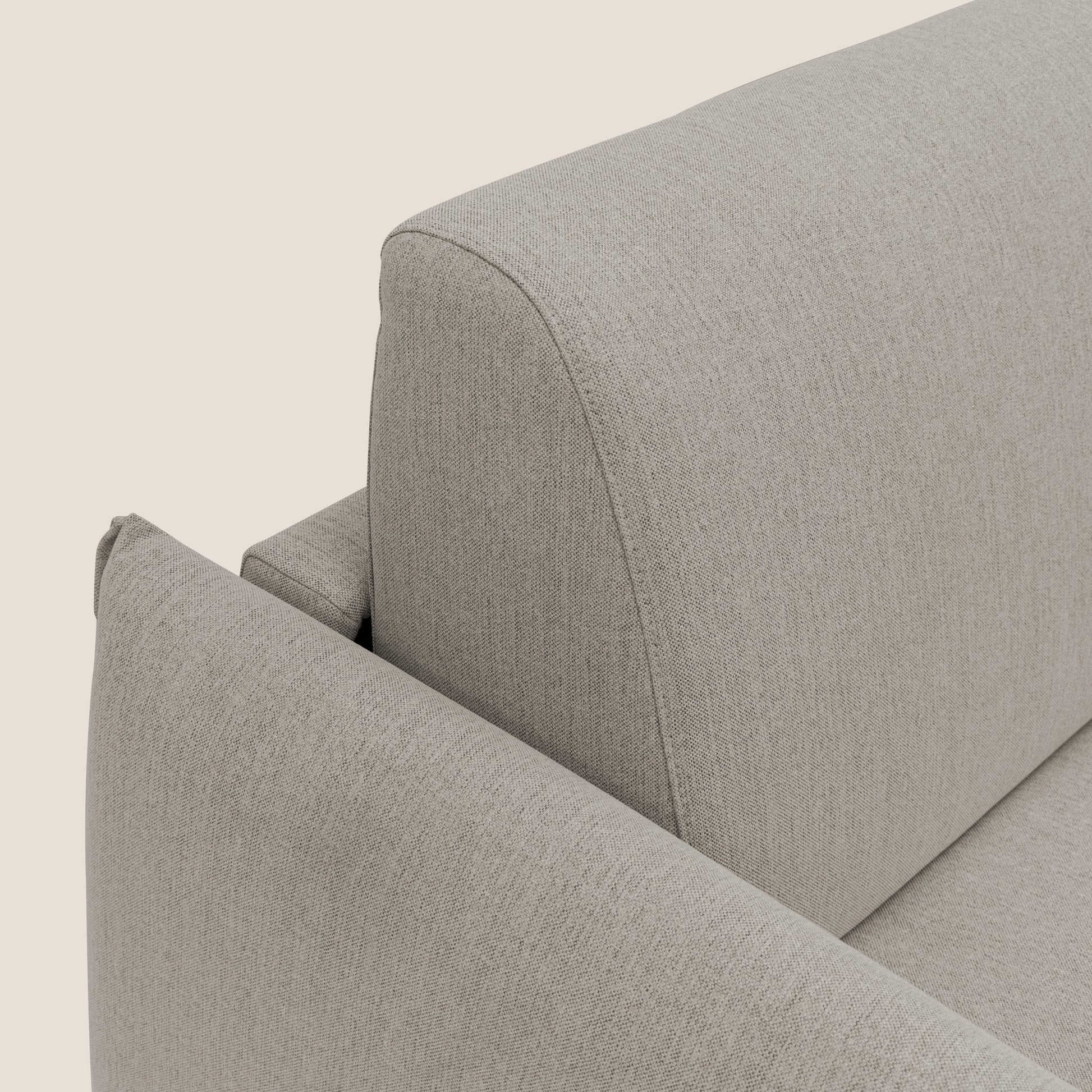 Divano Letto 3 Posti 215x95x96 cm in Tessuto Beige