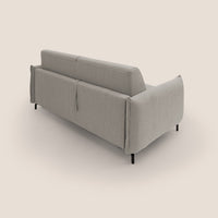 Divano Letto 2 Posti 175x95x96 cm in Tessuto Beige
