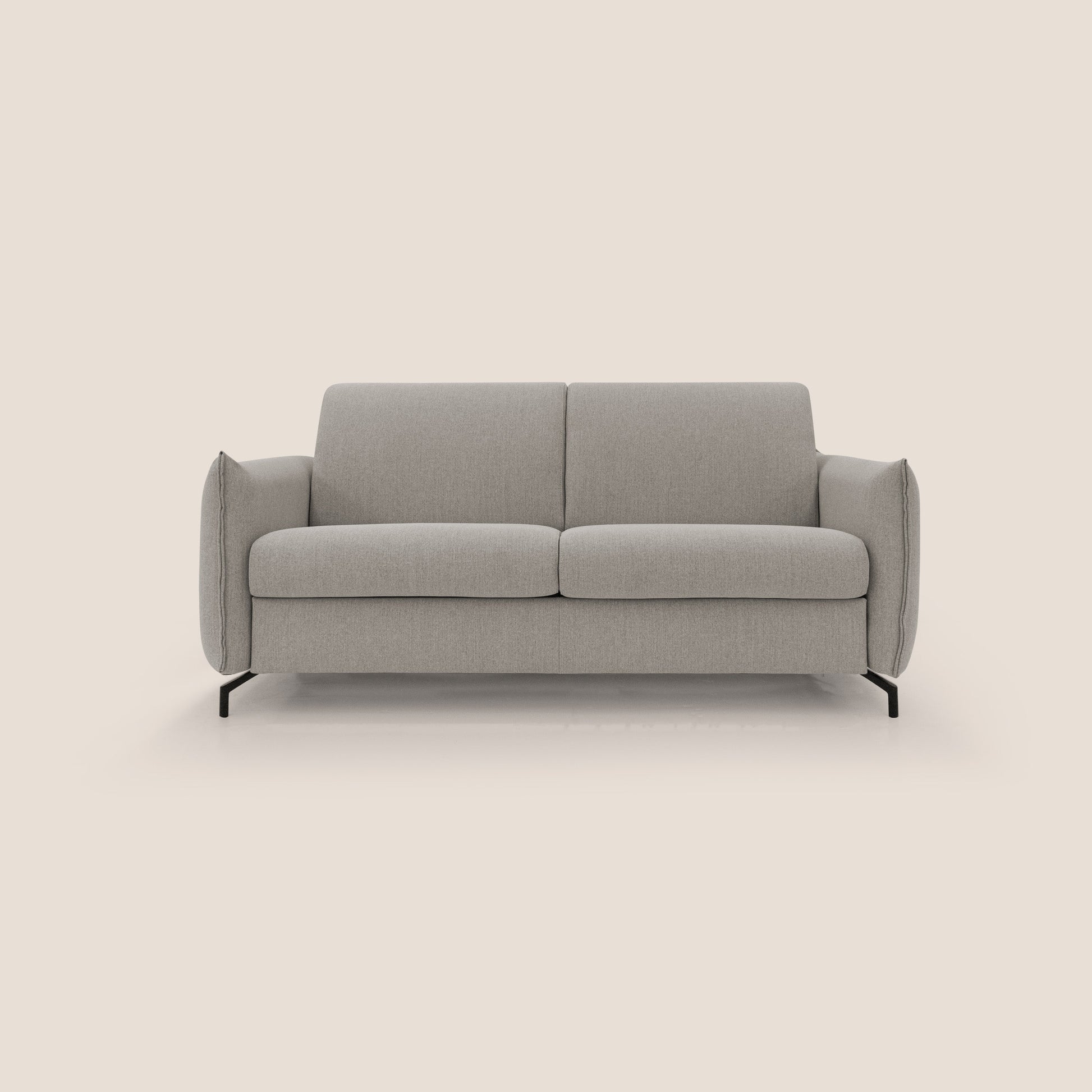 Divano Letto 2 Posti 175x95x96 cm in Tessuto Beige