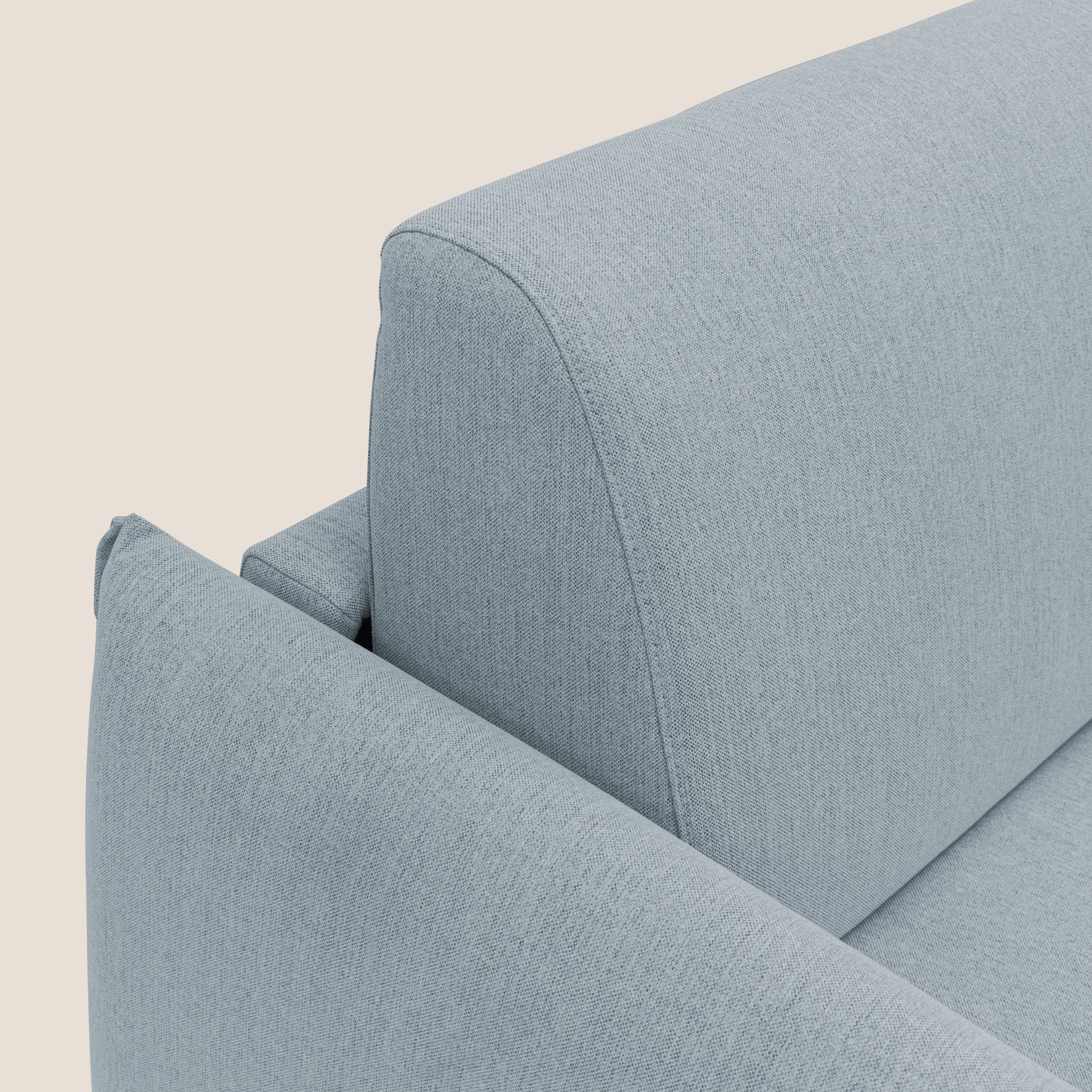 Divano Letto 3 Posti 215x95x96 cm in Tessuto Carta Da Zucchero