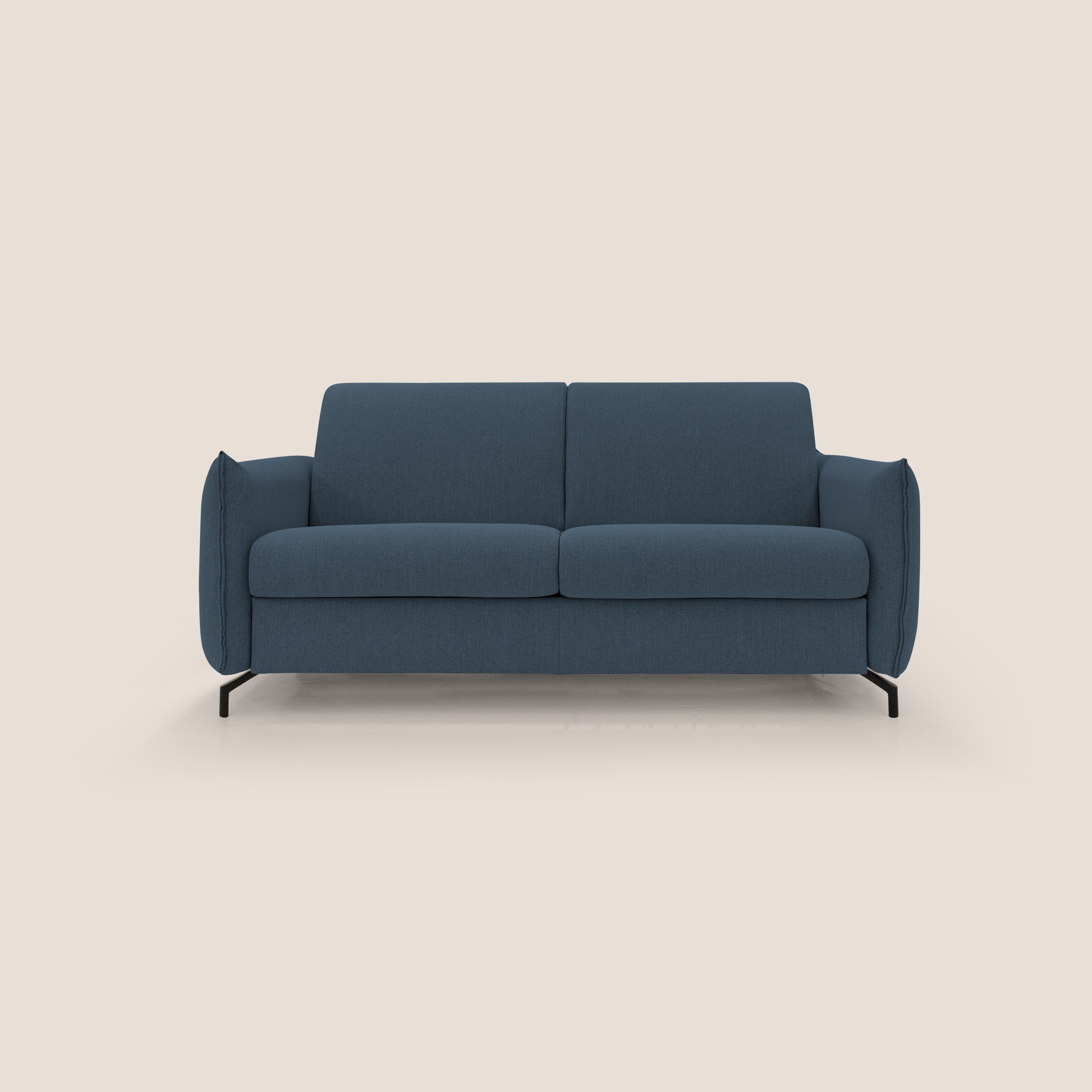 Divano Letto 3 Posti 195x95x96 cm in Tessuto Blu