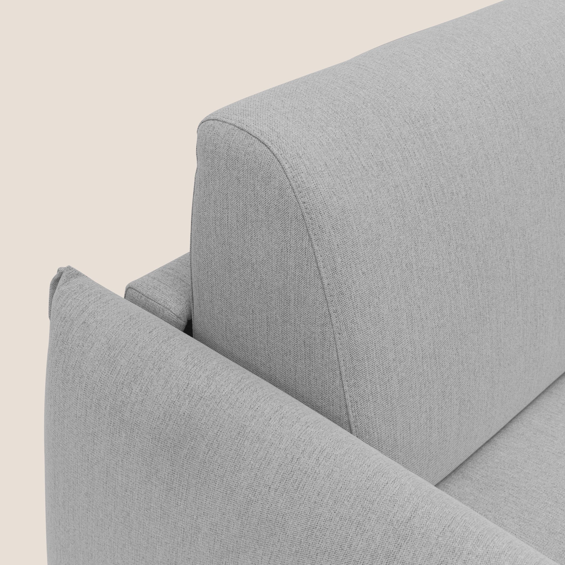 Divano Letto 3 Posti 215x95x96 cm in Tessuto Grigio