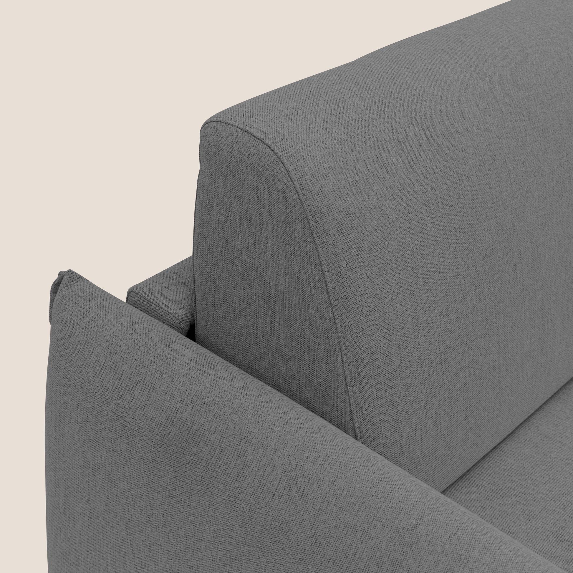 Divano Letto 2 Posti 175x95x96 cm in Tessuto Antracite