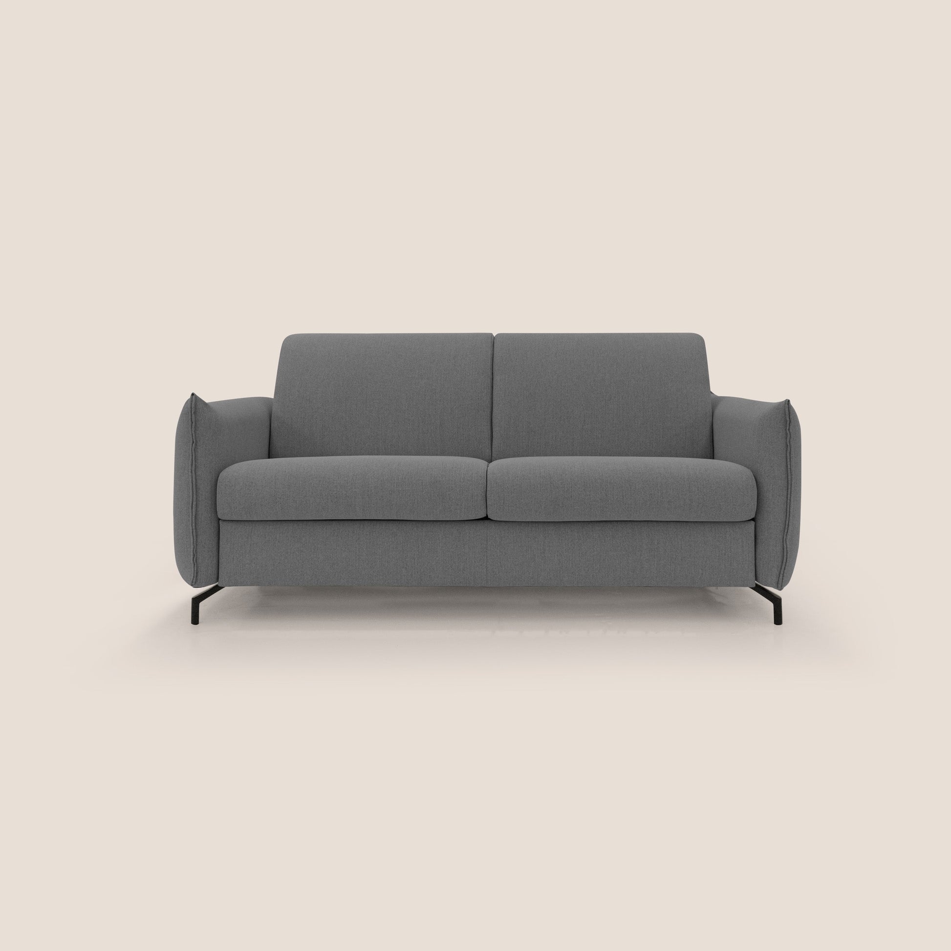 Divano Letto 2 Posti 175x95x96 cm in Tessuto Antracite